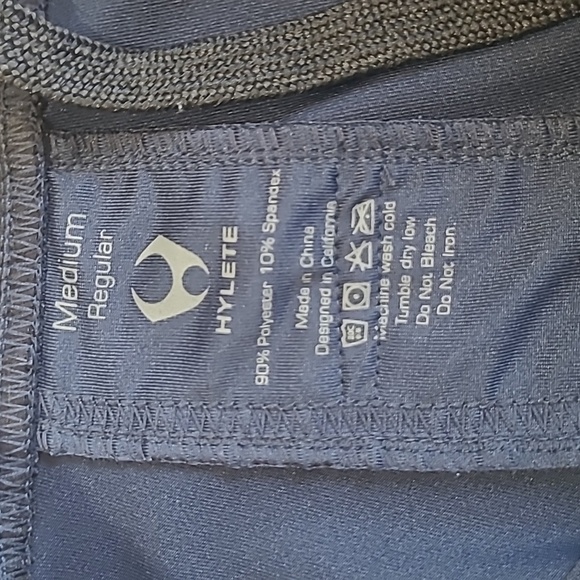 Hylete Athletic Shorts Men's Medium Navy Blue/Black Lightweight Workout Shorts - Picture 5 of 7